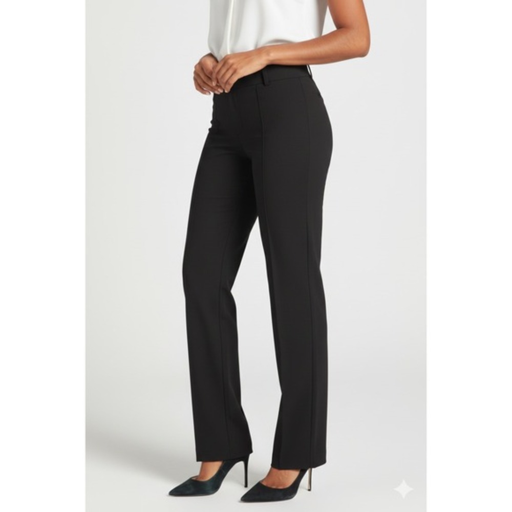 Betabrand Pants Womens 2XS Petite‎ Black Classic Dress Yoga Comfort Straight Leg